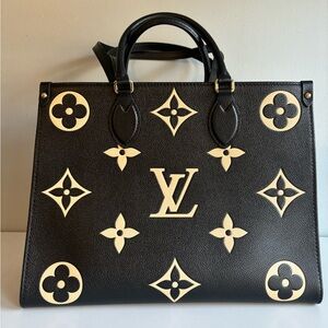 Louis Vuitton Onthego MM Black/Beige